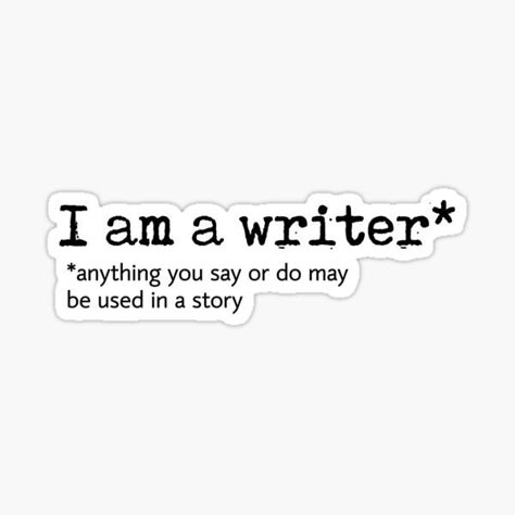 i am a writer sticker redbubble book aesthetic book stickers, typewriter stickers, writer stickers, writer, booktok, booktok stickers Writers Aesthetic Photography, Writting Aesthetic Girl, I Am A Writer Aesthetic, Future Writer Aesthetic, Book Writer Aesthetic Laptop, Writing Stickers Aesthetic, Fanfiction Writer Aesthetic, Aspiring Writer Aesthetic, Fanfic Writer Aesthetic