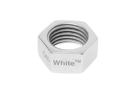 Off-White™ Hex Nut Ring Release Info fashion virgil abloh accessories jewelry Nickel-free Ankh Jewelry, Hex Nut Ring, Hex Nut Keychain, Hex Nut, Expensive Watches, Most Expensive, Accessories Unique, Silver Tone, Jewelry Accessories