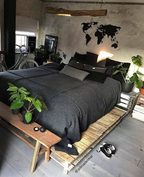 Hiasan Bilik Tidur, Bedroom Goals, Rustic Bedroom, Dream Rooms, Design Case, 인테리어 디자인, House Rooms, Apartment Ideas, Interior Design Living Room