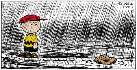 Charlie Brown Baseball comics  Funny rain Rain Humor, Charles Shultz, Charlie Brown Characters, Peanuts Party, Little League Baseball, Rain Wallpapers, Baseball Humor, Singing In The Rain, Snoopy Love