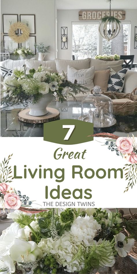 Cozy Spring Living Room Decor, Floral Living Room Decor Ideas, Living Room Spring Decor Ideas, Spring Living Room Decor 2024, Spring Farmhouse Decor Living Room, Decorating With Green Accents, Spring Decorating Ideas For The Home Living Room, Spring Home Decor Ideas Living Rooms, Spring Living Room Decorating Ideas