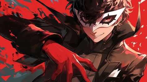 Stunning 4K Desktop Wallpapers - Free & HD Full Screen Red Desktop Wallpaper, 4k Desktop Wallpapers, Persona Five, Phantom Thief, Persona 5 Anime, Games Characters, Ren Amamiya, Persona 5 Joker, Akira Kurusu