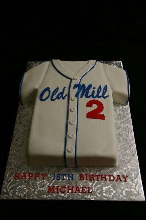 Baseball Jersey Cake, Baseball Desserts, Baseball Cakes, Baseball Banquet, Senior Banquet, Jersey Cake, 12th Birthday Cake, Baseball Cake, Bday Cake Ideas