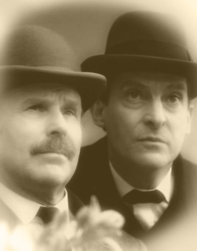 Sherlock and Watson Sherlock And Watson, Granada Holmes, Jeremy Brett Sherlock Holmes, Detective Sherlock Holmes, Holmes Movie, Elementary My Dear Watson, Jeremy Brett, Dr Watson, Sherlock Holmes Bbc