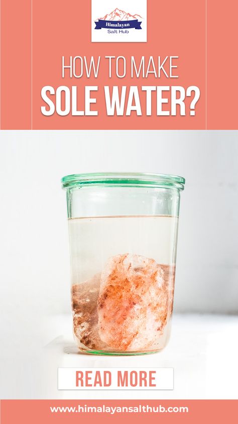 Discover the benefits of Sole Water! Learn how to make this easy and healthy mineral-rich drink at home. Boost your hydration and energy levels with this simple recipe. Perfect for athletes and health enthusiasts. Try it today! Sole Water Recipes, Salt Water Hydration, Himalayan Salt Lemon Water Recipe, Himalayan Salt Water Flush, Water With Himalayan Salt, Pink Hymalian Salt Water Benefits, Himalayan Salt Water, Salt Sole, Natural Electrolyte Drink