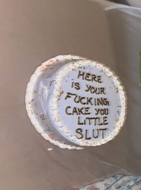 Funny 20th Bday Cake, Pinterest Cake Funny, Gen Z Birthday Cakes, What To Write On A Cake Funny, Cakes With Words Funny, Lost Your Virginity Cake, Bday Cake Quotes, Funny Bday Cake Messages, Funny Mom Birthday Cake