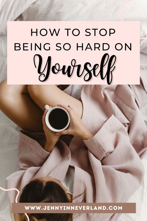 Self care comes in all shapes and sizes and learning how to not be hard on yourself is one of them. Don't be hard on yourself - you're doing your best! These self growth hacks will help you be kinder to yourself. Stop Being Hard Yourself, How To Be Kind To Yourself, How To Be Your Best Self, You're Doing Your Best, Be Kinder To Yourself, Doing Your Best, Self Growth, Be Kind To Yourself, Self Care Routine