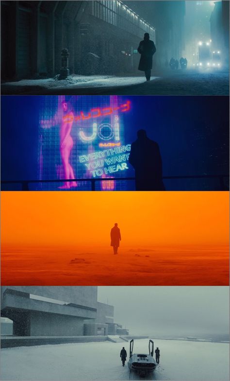 Movie Shots Cinematography, Cap Painting, Blade Runner Art, Movies Photography, Movie Frames, Futuristic Cities, Film Technique, Denis Villeneuve, Best Cinematography