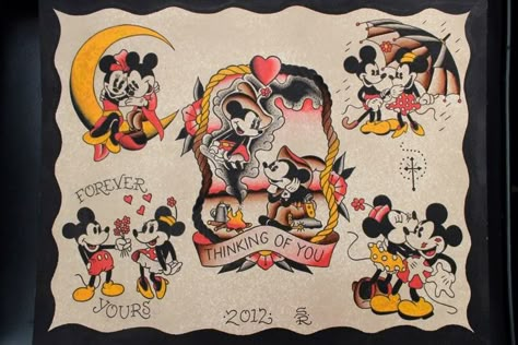 Mickey And Minnie Tattoos, Minnie Tattoo, Hot Air Balloon Tattoo, Air Balloon Tattoo, Mickey Tattoo, Mouse Tattoo, Mickey Mouse Tattoo, Disney Sleeve Tattoos, Tattoo Cartoon