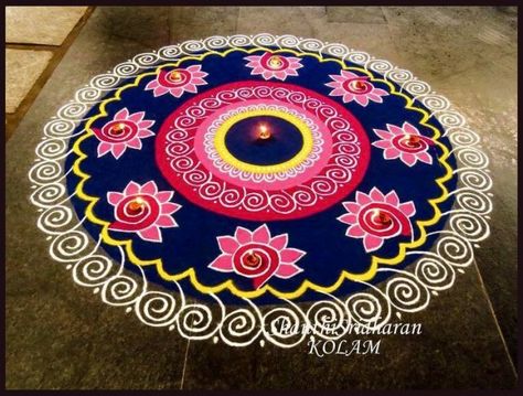 diwali Rangoli Designs 2024 Latest, Rangoli Designs Latest Unique For Diwali 2024, Pongal Kolam Design Beautiful, Rangoli Designs 2024, Mandala Rangoli Designs Diwali, Unique Rangoli Designs Beautiful Diwali, Blue Rangoli, Diwali Rangoli Designs Unique 2024, Rangoli Designs With Dots Festivals