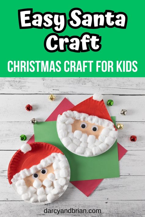 Looking for a fun and easy Christmas craft for kids? Try our Santa craft with cotton balls! It's perfect for preschoolers, and it helps develop fine motor skills. All you need is a paper plate, paint, and cotton balls. Get ready for some festive fun with this adorable craft! Make sure to check out our website for more entertaining and educational Christmas crafts for kids. Craft With Cotton Balls, Craft With Cotton, Kids Art Smock, Santa Craft, Easy Christmas Craft, Christmas Books For Kids, Painting Apron, Reindeer Craft, Felt Snowman