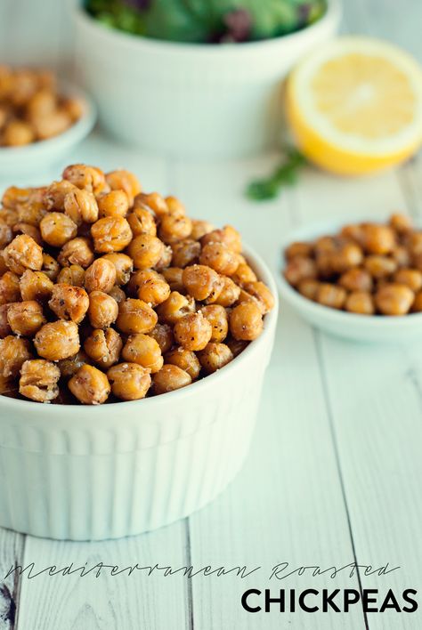 Mediterranean Roasted Chickpeas Recipe Roasted Chickpeas Recipe, Chickpea Recipes Roasted, Chickpeas Recipe, Chickpea Recipes, Mediterranean Dishes, Roasted Chickpeas, Appetizer Salads, Mediterranean Diet Recipes, Garam Masala