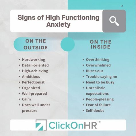 High Functioning Aniextyroid, Nervous Break Down Symptoms, Confident Person, High Functioning, Thinking Of Someone, Mental Health Awareness Month, Holistic Living, Signs And Symptoms, The Signs