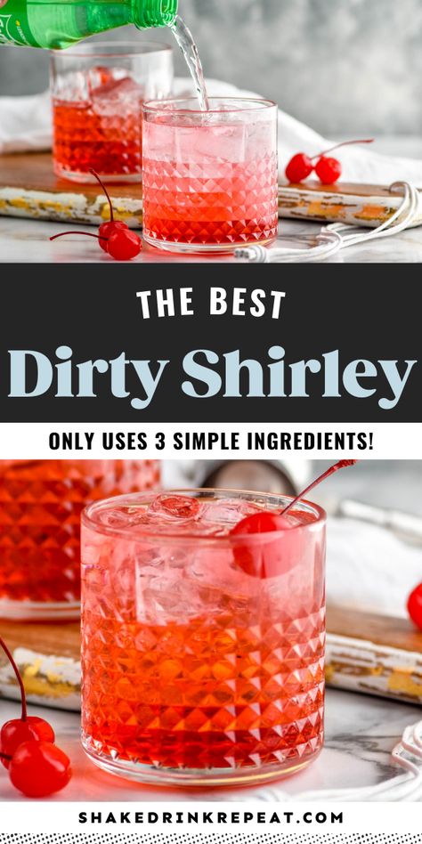 Easy Fun Alcoholic Drinks, Alcoholic Shirley Temple Drink, Vodka Mixed Drinks Easy, Mixed Fruity Alcoholic Drinks, Bar Mixed Drinks, Truly Vodka Cocktails, Fruity Vodka Drinks Easy, Best Fruity Alcoholic Drinks, Vodka And Grenadine Drinks