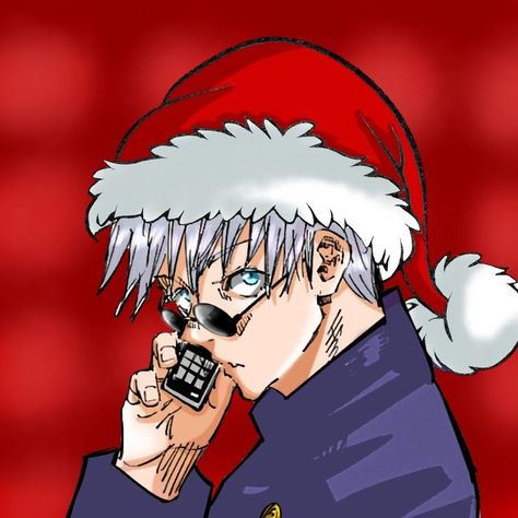 Pfp For Christmas, Matching Pfp Jjk, Christmas Anime Matching Pfp, Jujutsu Kaisen Pfp, Pfp Jjk, Jjk Pfp, Kaisen Jujutsu, Jjk Funny, Anime Matching Pfp