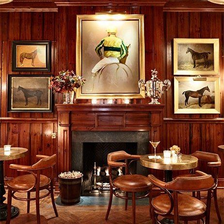 Ralph Lauren's Polo Bar Debuts In Manhattan : Architectural Digest Wooden Paneling, Polo Bar, Pub Interior, Coffee Bar Design, Equestrian Decor, Bar Interior, Cafe Interior, Architectural Digest, A Restaurant