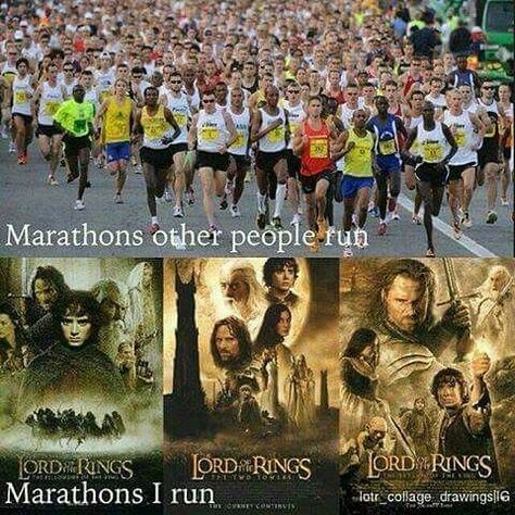 😂😂😂 #funny #funnymemes #memes #lordoftherings #marathon #movies #bestmovies #awesome I don't know who made this... But if you know please tell me! #Regram via @lordoftherings_fan Lotr Marathon, Lotr Funny, Into The West, Thranduil, Jrr Tolkien, Legolas, Middle Earth, The Rings, Tolkien