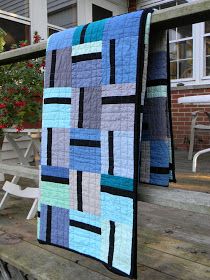 Masculine Quilts, Quilts Easy, Bedroom Linens, Fun Quilts, Fabric Quilts, Patchwork Ideas, Modern Quilting Designs, Quilt Modern, Quilt Modernen