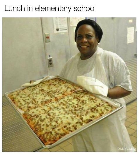 Cheezburger Image 9187426560 School Cafeteria Pizza Recipe, School Cafeteria Food, School Pizza, School Lunch Recipes, Cafeteria Food, School Cafeteria, Old Fashioned Recipes, Pizza Recipe, Deep Dish