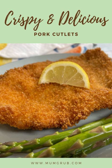 Pork Cutlets Breaded Pork Cutlets Baked, Chicken Fried Pork Cutlets, Fried Pork Cutlet Recipes, Pork Fritters Recipes, Pork Cutlets With Gravy, Baked Pork Cutlets, Pork Cutlets Recipe, Chicken Fried Pork, Breaded Pork Cutlets