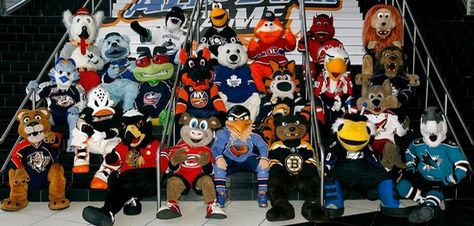 NHL Mascots Nhl Mascots, Kings Hockey, Vikings Football, Team Mascots, Anaheim Ducks, National Hockey League, Take A Picture, Nhl Hockey, Pittsburgh Penguins