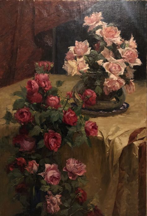 Baroque Painting Easy, Romantic Period Art Paintings, Victorian Art Aesthetic, Old Money Painting, Dark Roses Wallpaper, Old Art Aesthetic, Romantic Period Art, Old Art Painting, Rose Art Painting