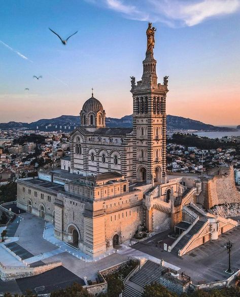 French Provence Guide on Instagram: “Marseille. By @world_walkerz” French Provence, Mediterranean Aesthetic, France Aesthetic, Religious Architecture, Atlantic Beach, Southern France, High Court, French Alps, Loire Valley