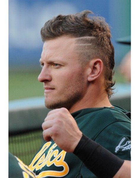 Josh Donaldson Haircut, Bryce Harper Haircut, Modern Mullet Haircut, Baseball Haircuts, Hockey Hair, Mohawk Mullet, Josh Donaldson, Beyonce Hair, Mullet Wig