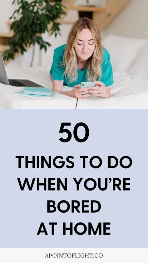 50 things to do when you're bored at home Ways To Pass Time, Activities To Do At Home, Bored At Home, Things To Do At Home, Fun Activities To Do, Home Activities, Favorite Hobby, Night Routine, Activities To Do