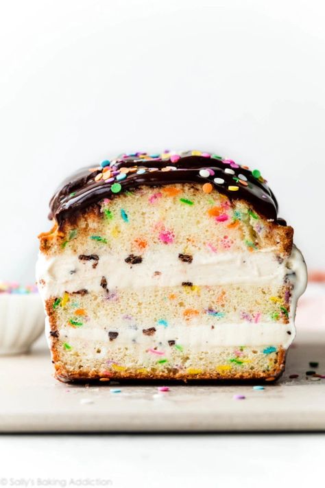 Ice Cream Bread, Loaf Cake Recipes, Sally's Baking, Flavor Ice, Sprinkle Cake, Loaf Cake, Bread Cake, Ice Cream Flavors, Ice Cream Cake