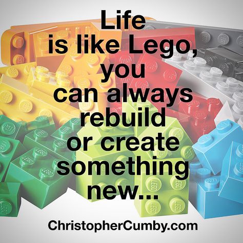 #successplaybook    Remember this! even when things in #life  get #tough; like #Lego you can tear it down and #rebuild something #new...   #sharing some #wisdom Lego Quotes Inspiration, Lego Sayings, Lego Quotes, Lego Cards, Lego Words, Quote Accessories, Lego Play, Retirement Quotes, Teacher Ornaments