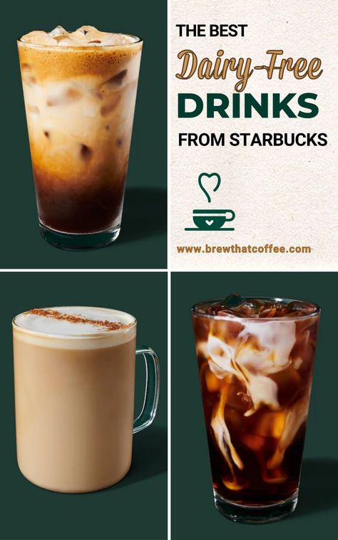 No Dairy Starbucks Drinks, Starbucks Gluten Free Drinks, Dairy Free Coffee Recipes At Home, Plant Based Starbucks Drinks, Dairy Free Frappuccino Recipe, Starbucks Drinks Lactose Free, Dairy Free Coffee Drinks, Vegan Starbucks Drinks Recipes, Low Fodmap Starbucks Drinks