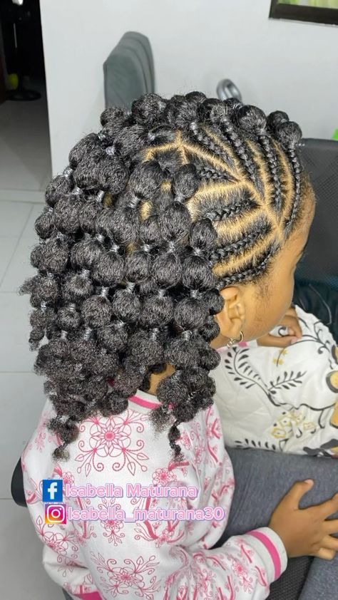 Hello Hair Children’s Book | How beautiful is this style! 😍😍 Bubble Braids & Cornrows combo! @isabella_maturana30 • Like, Share & Save for later 🤗 • #HelloHair is on… | Instagram Children Hair Styles, Hair Styles For Children, Bubble Hairstyle, Cornrow Hairstyles For School, Toddler Braids, Hello Hair, Braids Cornrows, Bubble Braid, Waist Length Hair