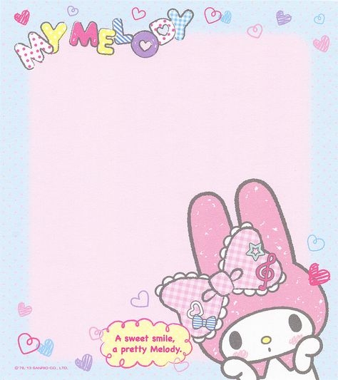 Sanrio My Melody "Variety" Letter Set (2013) Kawaii Printables, Sanrio Wallpapers, Memo Pad Design, Hello Kitty Printables, My Melody Wallpaper, Hello Kitty Images, Sanrio My Melody, Memo Paper, Kitty Images