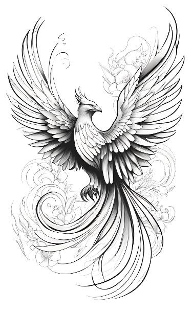 Tato Phoenix, Phoenix Tattoo Feminine, Phoenix Bird Tattoos, Phoenix Artwork, Phoenix Tattoo Design, Phoenix Art, Tattoo Stencil Outline, Tattoo Design Book, Phoenix Tattoo