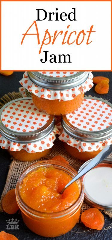 Jams Jellies And Butters, Homemade Apricot Jam, Dried Fruit Jam Recipes, Dried Apricot Jam, Apricot Recipes Jam, Recipes With Dried Apricots, Dried Apricot Jam Recipe, Homemade Jam Recipes, Dried Apricot Recipes