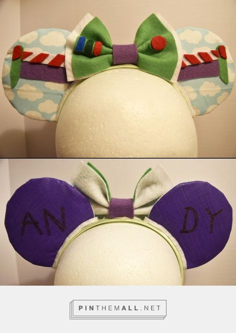 Buzz Lightyear Ears, Buzz Lightyear Mickey Ears, Disney Diys, Diy Disney Ears, Diy Mickey Ears, Diy Headbands, Disney Mouse Ears, Disney Headbands, Bow Art