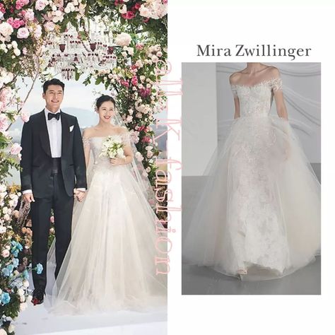 Son Yejin Wedding Dress, Son Ye Jin Wedding Dress, Korean Actress Wedding Dress, Kdrama Wedding Dress, Son Ye Jin Wedding, Korean Bride Dress, Korea Wedding Dress, Wedding Dinner Dress, Wedding Dresses Korean