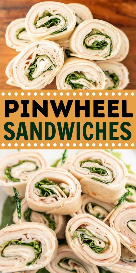 Pinwheel Sandwiches Recipe - Eating on a Dime Pinwheel Sandwich Recipes, Turkey Pinwheels, Turkey Appetizers, Pinwheel Sandwiches, Best Appetizer, Eating On A Dime, Homemade Appetizer, Pinwheel Appetizers, Deli Turkey