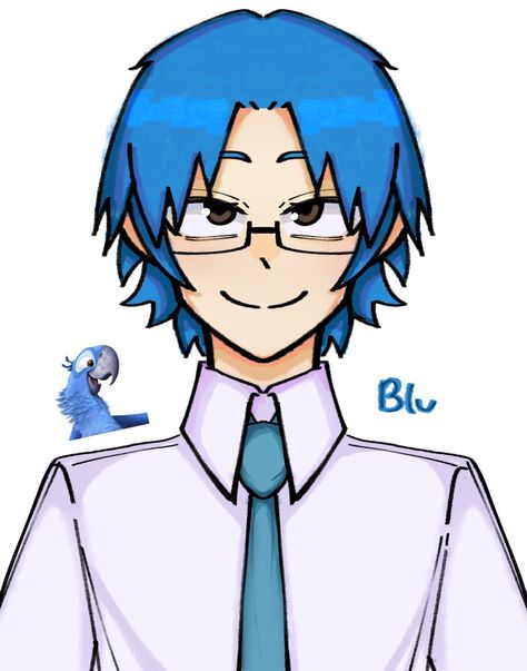 Rio blu fanart Rio Human Version, Rio Movie, Human Version, Art Base, Angry Birds, Birds, Fan Art, Zelda Characters, Disney Princess