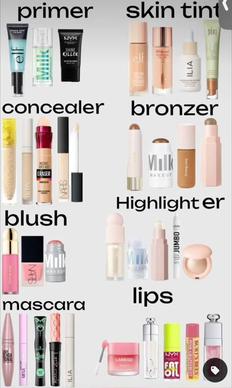 Teen Makeup Products, Light Makeup Products, Teen Makeup, Obličejové Masky, Membentuk Alis, Preppy Makeup, Makeup Order, Simple Makeup Tips, Smink Inspiration