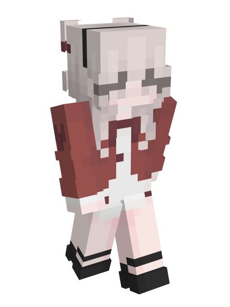 Coquette Minecraft Skin, Minecraft Skin Cute, Minecraft Skins Red, Aesthetic Minecraft Skins, Minecraft Outfits, Heart Heels, Mc Skin, Minecraft Skins Aesthetic, Mc Skins