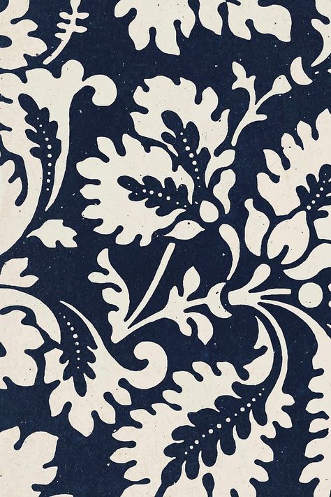 William Morris leafy background indigo | Free Photo - rawpixel Leafy Background, William Morris Patterns, Indigo Floral, Art Nouveau Pattern, Free Illustration Images, William Morris Designs, Art Nouveau Floral, Vector Background Pattern, Leaf Wallpaper