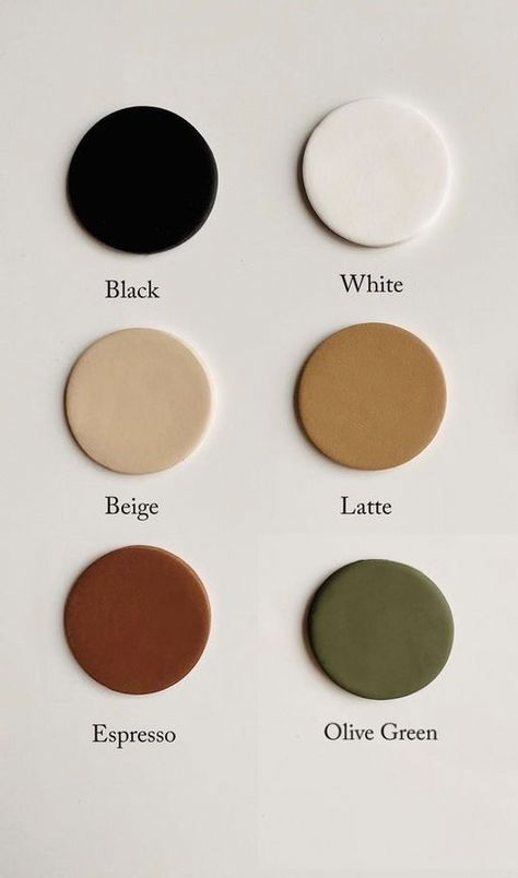 Brown Gray Cream Color Palette, Calm Color Palette For Home, Earth Tone Neutral Living Room, Black White Brown Palette, Salon Color Pallet, Earthy Minimalist Color Palette, Olive Green And White Color Palette, Earth Tone Neutral Color Palette, Contemporary Home Color Palette