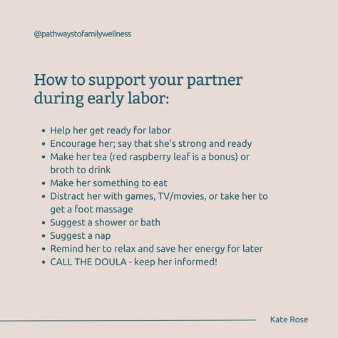 Holistic Birthkeeper Kate Rose provides a comprehensive list of specific ways you can support your partner during birth, depending on what challenges or phase of birth she is experiencing. Click for the full list. Birthing Partner Tips, Birth Partner Help List, Holistic Birth, Early Labor, Wellness Magazine, Birth Partner, Raspberry Leaf Tea, Red Raspberry Leaf, Back Hurts