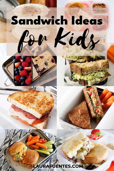 These sandwiches for kids have everything you need: quick to assemble, easy to pack, and made with fresh ingredients for a wholesome meal. Kid Sandwich Ideas, Kid Friendly Sandwiches, Kids Sandwich Ideas, Packed Lunch Sandwiches, Sandwich Ideas For Kids, Healthy Lunch Meat, Mini Sandwiches Recipes, Kids Sandwiches, Sandwiches For Kids