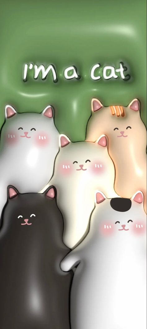 3d Wallpaper Cat, 3d Wallpaper Cute, Jelly Wallpaper, 3d Wallpapers, Origami 3d, Cute App, Cute Disney Wallpaper, Cat Wallpaper, 3d Wallpaper