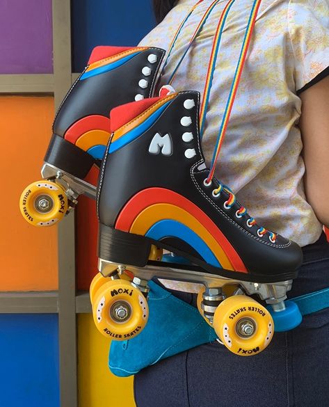 BACK IN STOCK! The @moxiskates rainbow riders are back and ready for immediate shipping 🌈🥰 Moxi Skates, Moxi Roller Skates, Roller Skates Fashion, Outdoor Roller Skates, Roller Skating Outfits, Skater Look, Roller Skate Shoes, Roller Skaters, Karate Kid