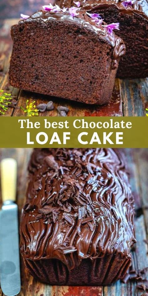 Chocolate Pudding Loaf, Chocolate Fudge Loaf Cake, Moist Chocolate Loaf Cake, Chocolate Loaf Cake Easy, Chocolate Loaf Cake Moist, Moist Chocolate Fudge Cake Recipe, Chocolate Cake Loaf, Chocolate Loaf Cake Recipe, Double Chocolate Loaf Cake