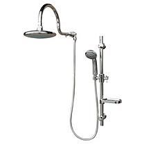 PULSE AquaRain ShowerSpa with Adjustable Slide Bar in Chrome Silver Faucet, Rain Shower System, Side Bar, Shower Fixtures, Cold Shower, Slide Bar, Shower Hose, Combo Kit, Rain Shower Head